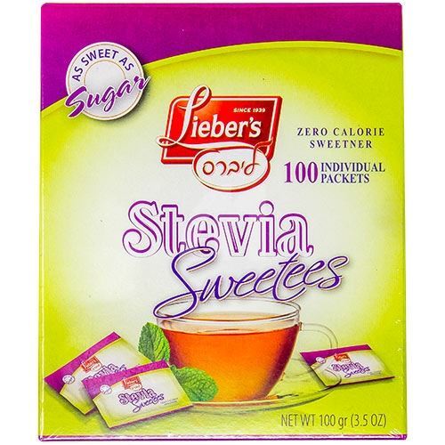 Lieber's Sweetes Stevia Sachets, 100 Ct