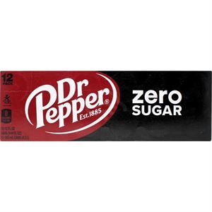 Coca Cola Dr Pepper Zero Sugar, 12 Oz