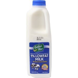 Golden Flow Lowfat Milk Quart, 32 Oz
