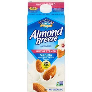 Blue Diamond Almond Breeze Vanilla Unsweete, 64 Oz