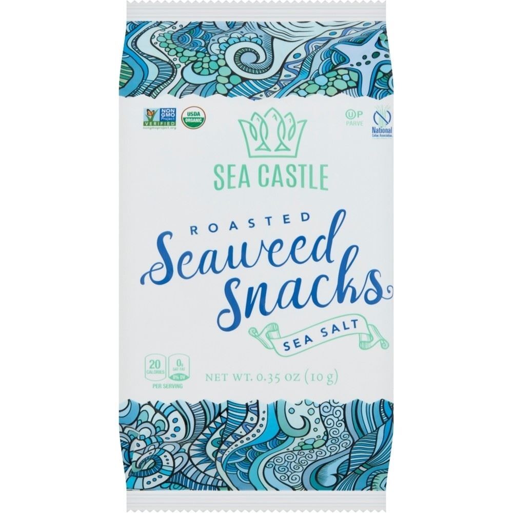 Sea Castle Roasted Seaweed Snacks Sea Salt, .35 Oz