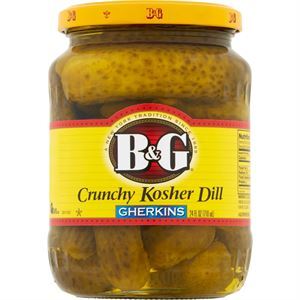 B&G Kosher Dill Gherkins, 24 Oz
