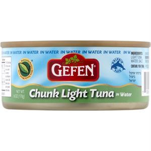 Gefen Tuna Chunk Light In Water, 6 Oz
