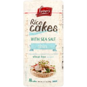Lieber's Thin Rice/Corn Cakes, 3.1 Oz