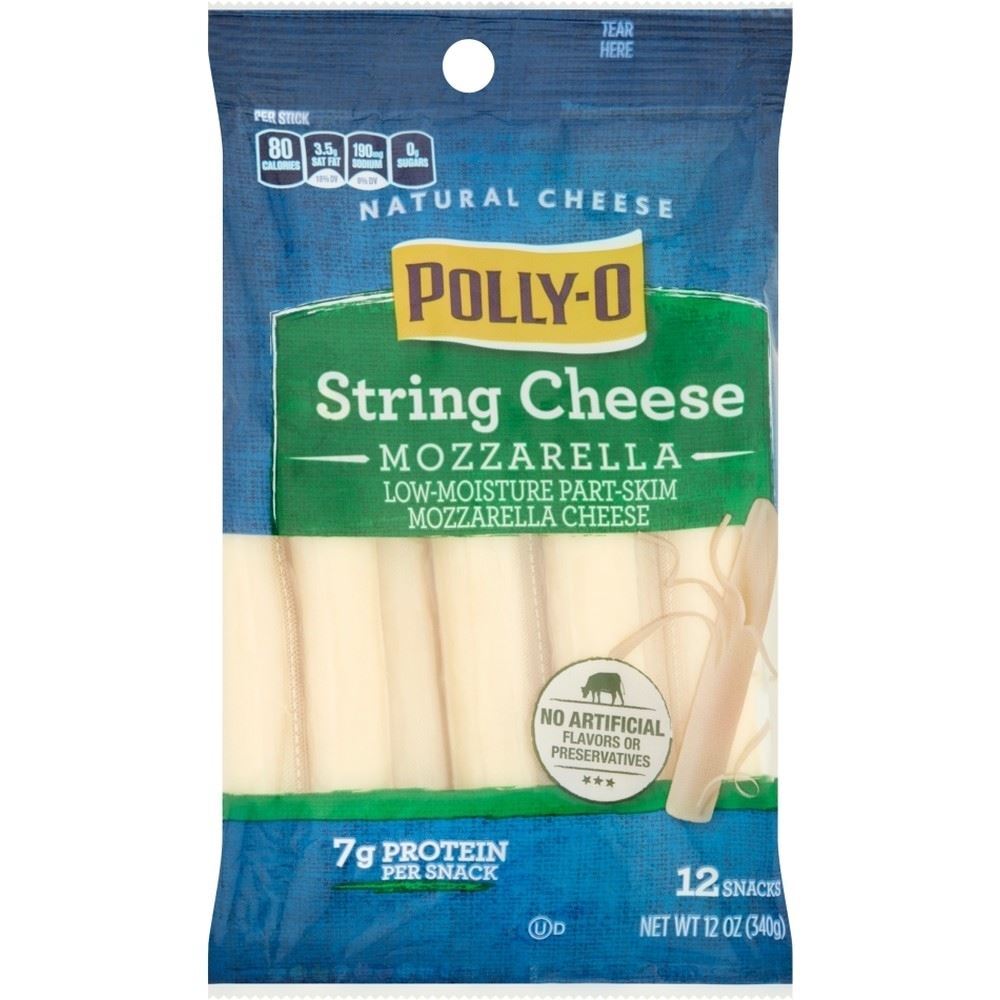 Polly-O String Cheese Mozarella 12 Ct, 12 Oz