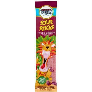 Paskesz Sour Sticks Wild Cherry, 1.75 Oz