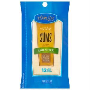 Haolam Muenster Cheese Slims, 6 Oz
