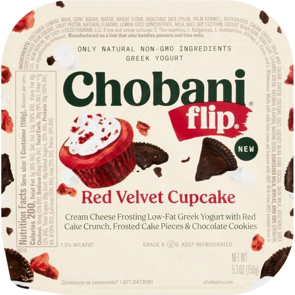 Chobani Flip Greek Red Velvet Cupcake, 5.3 Oz