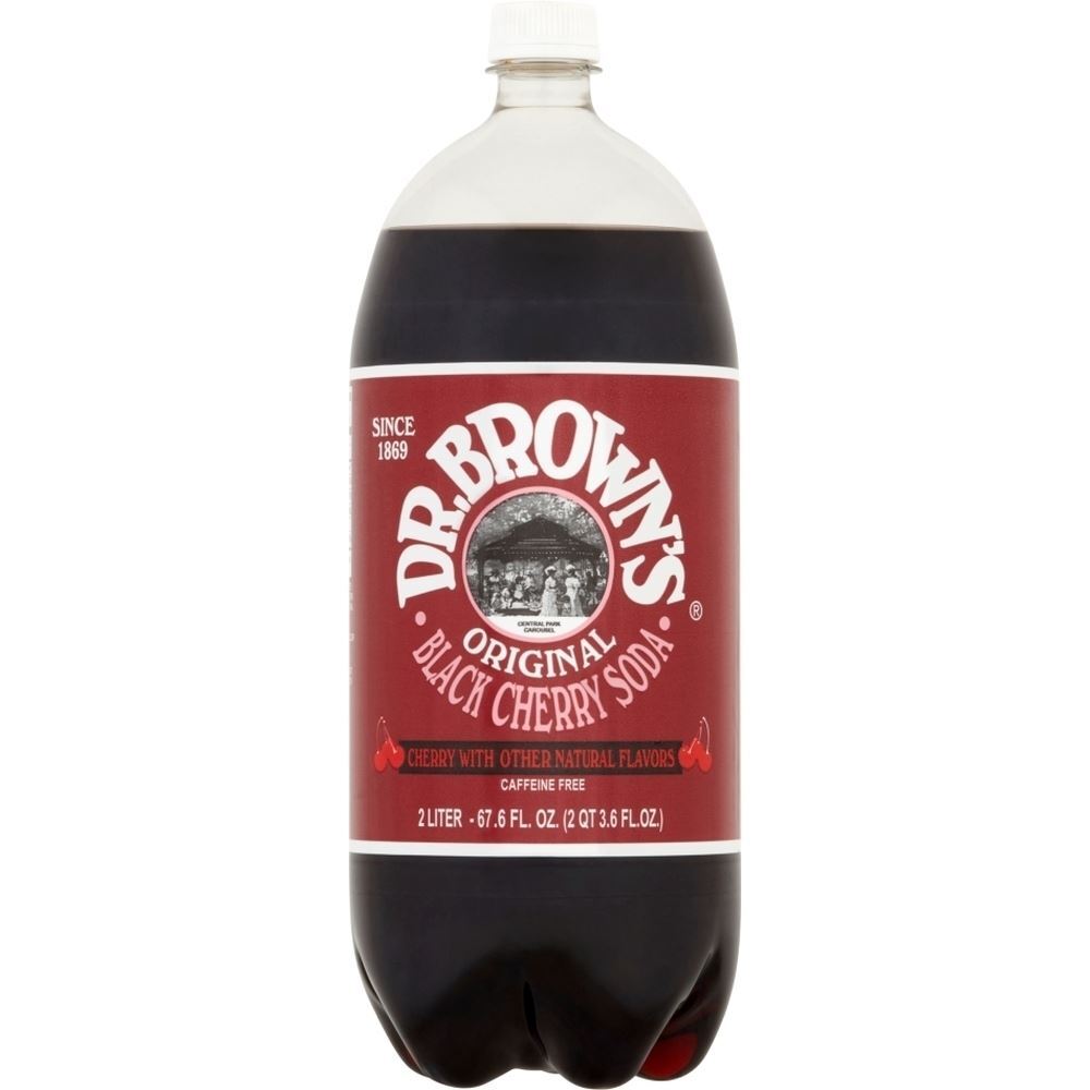 Dr. Brown's Black Cherry Soda, 2 Lt