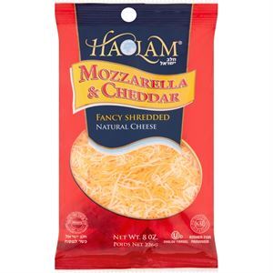 Haolam Mozz & Ched Cheese Shredded, 8 Oz