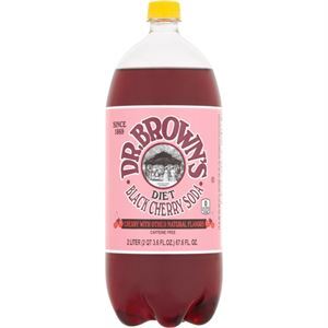 Dr. Brown's Diet Black Cherry Soda, 2 Lt
