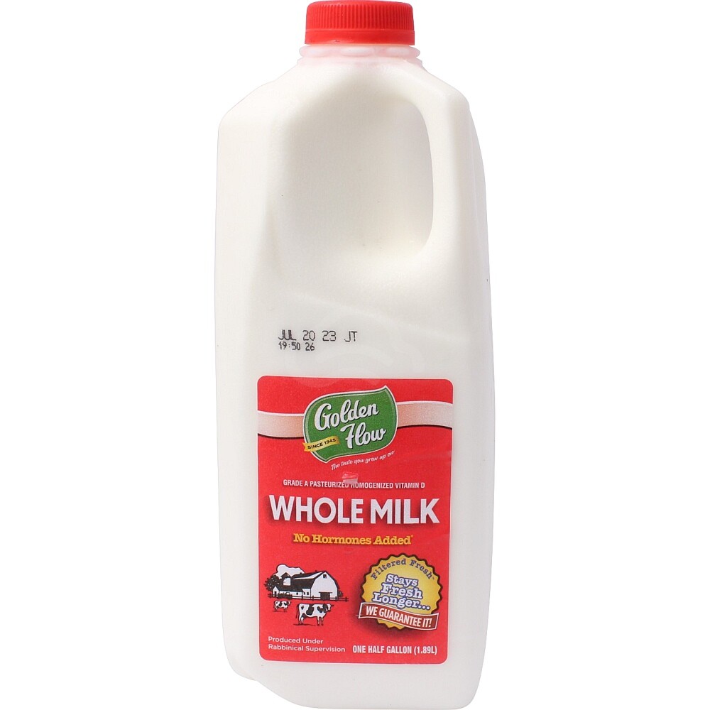 Golden Flow Milk 1/2 Gal, 64 Oz
