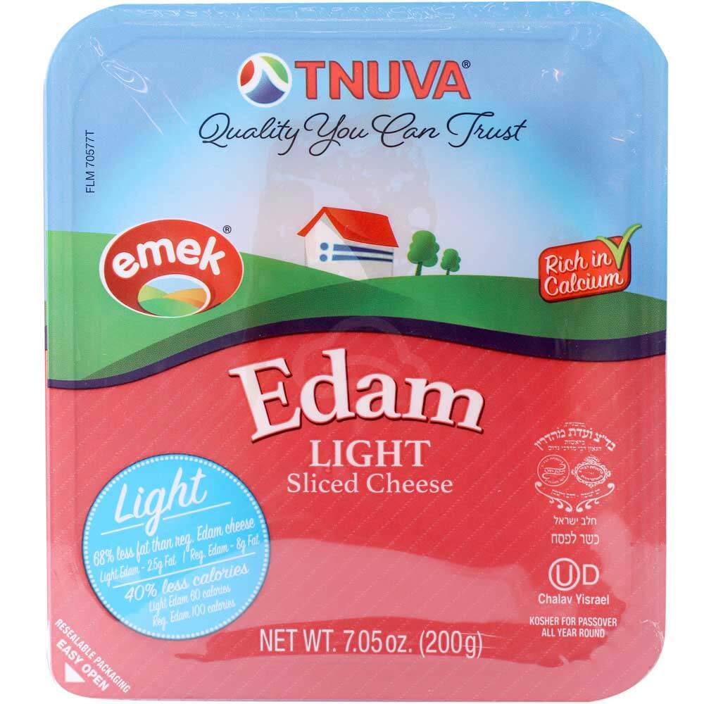Tnuva Emek Edam Cheese Light Sliced, 7.05 Oz
