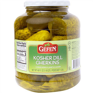 Gefen Kosher Dill Gherkins, 46 Oz