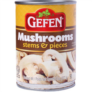 Gefen Mushroom W/Pieces And Stems, 8 Oz