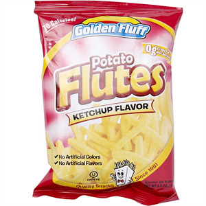 Golden Fluff Potato Flutes Ketchup Flavor