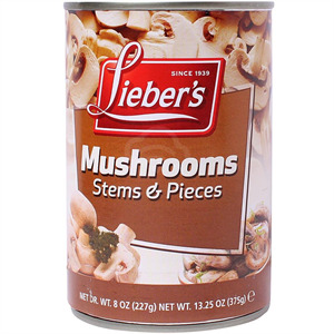 Lieber's Mushrooms Stem & Pieces, 8 Oz