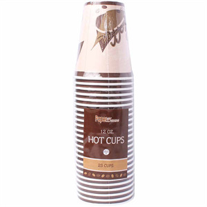 Paper House Hot Cups 12 Oz, 25 Ct