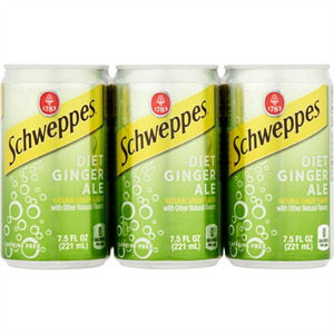 Schweppes Ginger Ale 6 Pk, 7.5 Oz