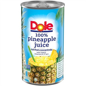 Dole Pineapple Juice, 8.4 Oz