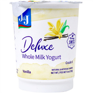 J&J Yogurt Blended Vanilla, 6 Oz