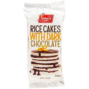 Lieber's Rice Cakes With Dark Chocolate, 3.1 Oz