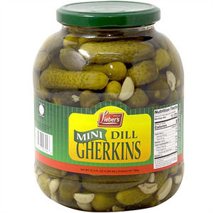 Lieber's Mini Dill Gherkins 46Z, 46 Oz