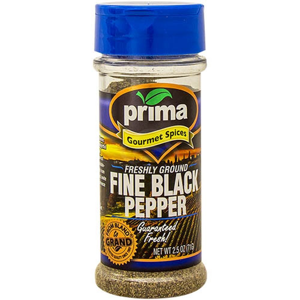 Prima Fine Black Pepper Ground, 2.6 Oz