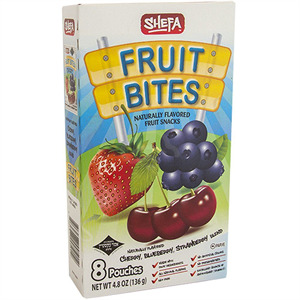 Shefa Fruit Bites 8 Pouches, 4.8 Oz