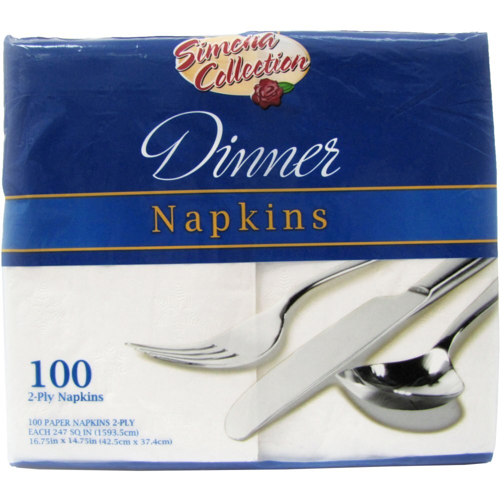Simcha Collecti Dinner Napkins, 100 Cnt