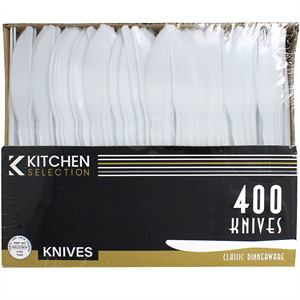 Kitchen Collect Plastic Knives, 400 Cnt