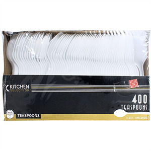 Kitchen Collect Plastic Tea Spoons, 400 Cnt