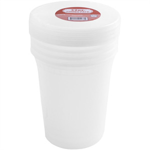 Plastic House Containers Combo Pk 32 Oz, 4 Ct