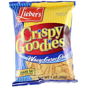 Lieber's Crispy Goodies Wavy Corn Chips, 1 Oz