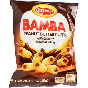 Osem Bamba Peant Snack W/Hazlnt Crm, 2.1 Oz