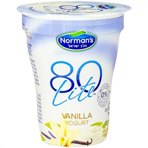 Norman's 80 Lite Vanilla Yogurt, 6 Oz