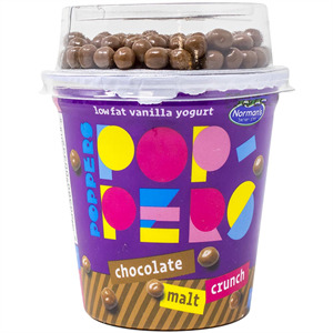 Norman's Van Yogurt Popr Choc Malt Crch, 5.3 Oz