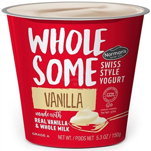 Norman's Wholesome Vanilla Yogurt, 5.3 Oz