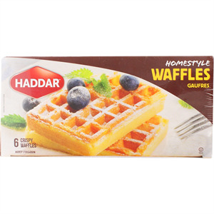 Haddar Homestyle Waffles 6 Pk, 15 Oz