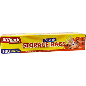 Propack Storage Bags Gallon, 100 Ct