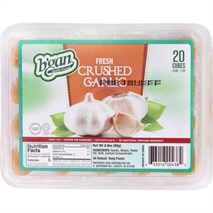 B'gan Crushed Garlic 20 Cubes, 2.8 Oz