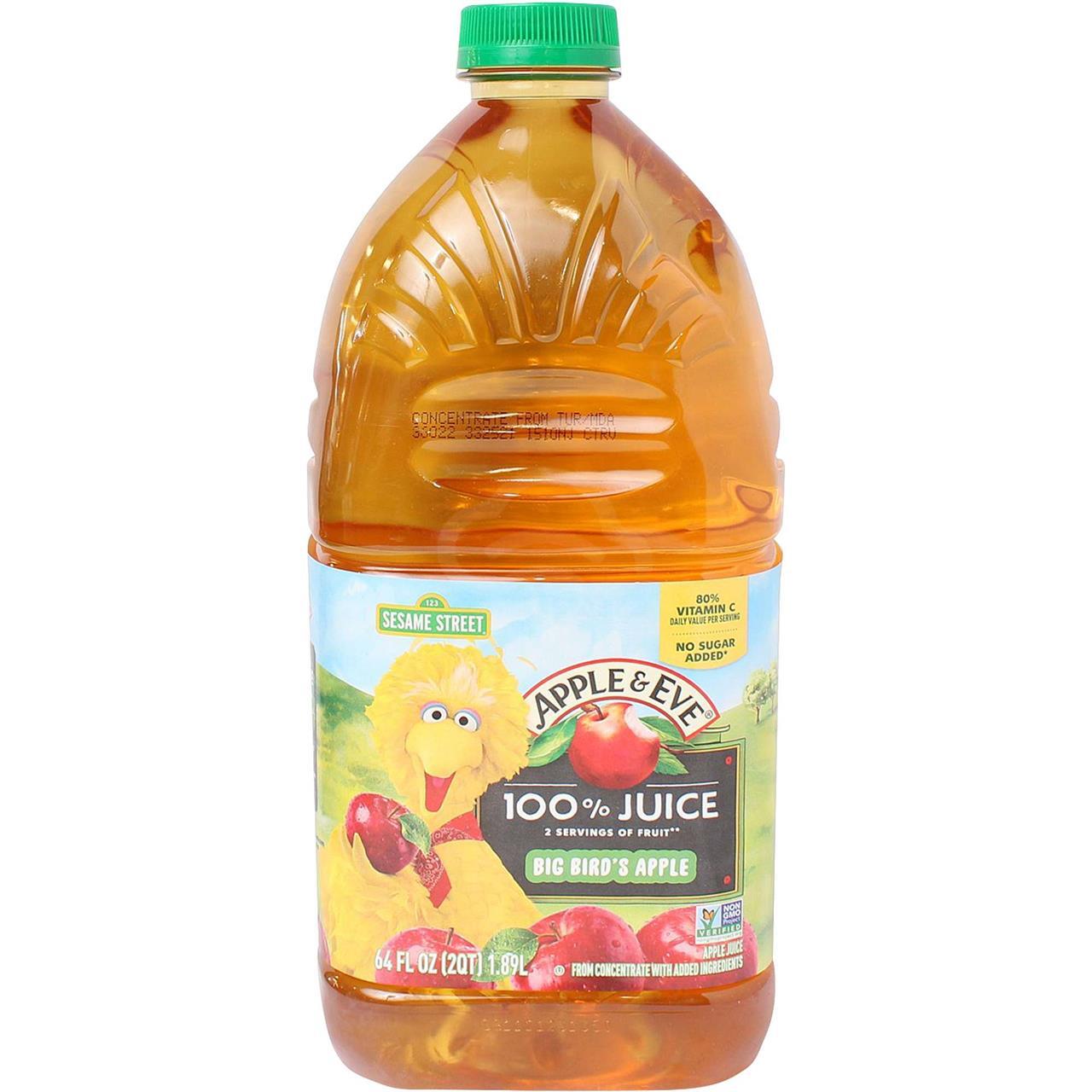 Apple & Eve Apple Juice Big Bird, 64 Oz