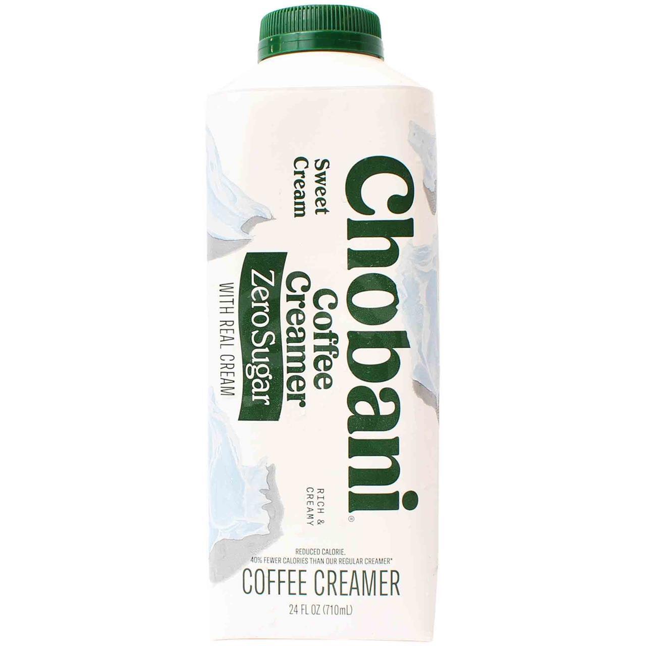 Chobani Coffee Creamer Sweet Cream Zero Sugar, 24 Oz