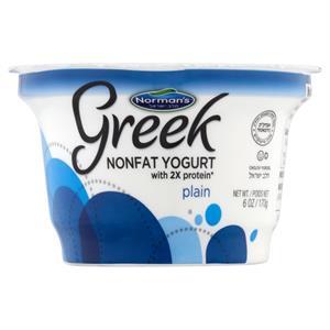 Norman's Greek Nonfat Yogurt Plain, 6 Oz