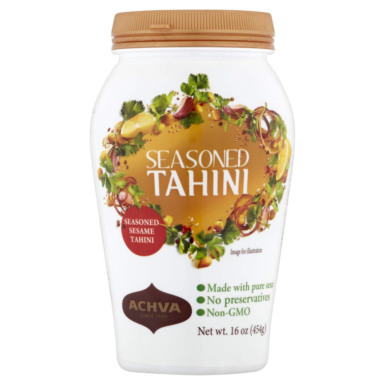 Achva Organic Tahini W/Sesame Seeds, 16 Oz