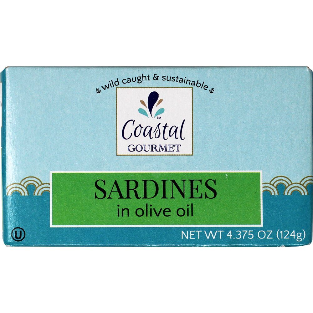Coastal Gourmet Sardines S/B Pure Olive Oil, 4.37 Oz