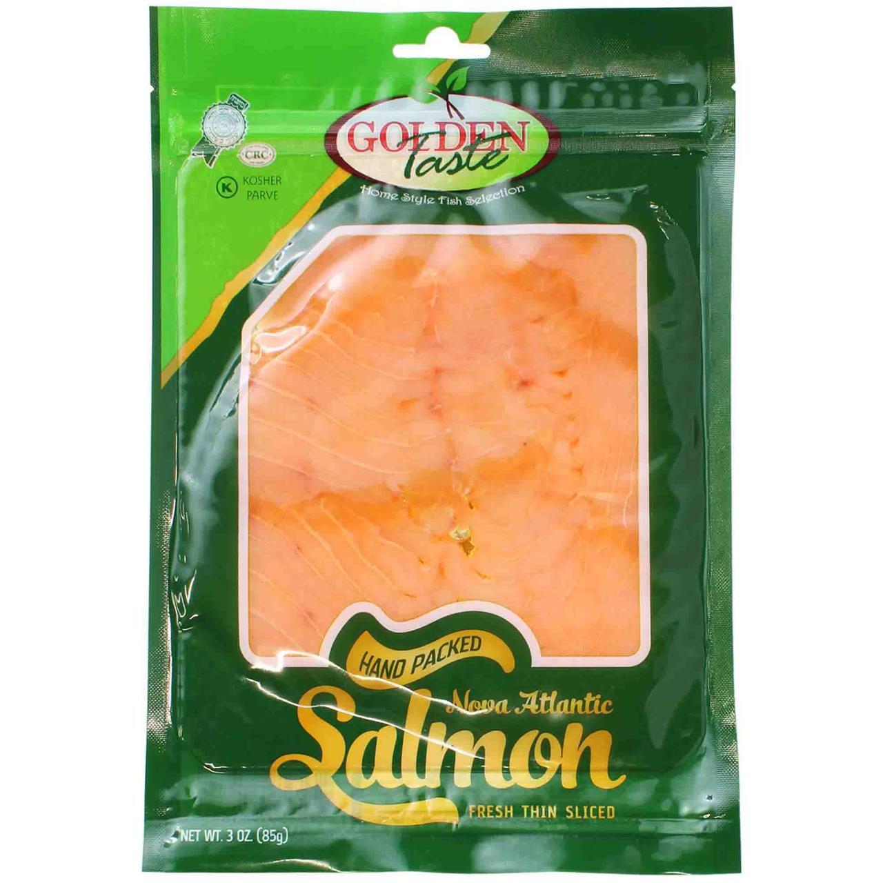 Golden Taste Nova Atlantic Salmon, 3 Oz