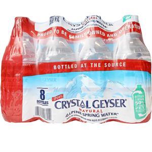 Crystal Geyser Spring Water 8 Oz 8 Pck, 8 Pk