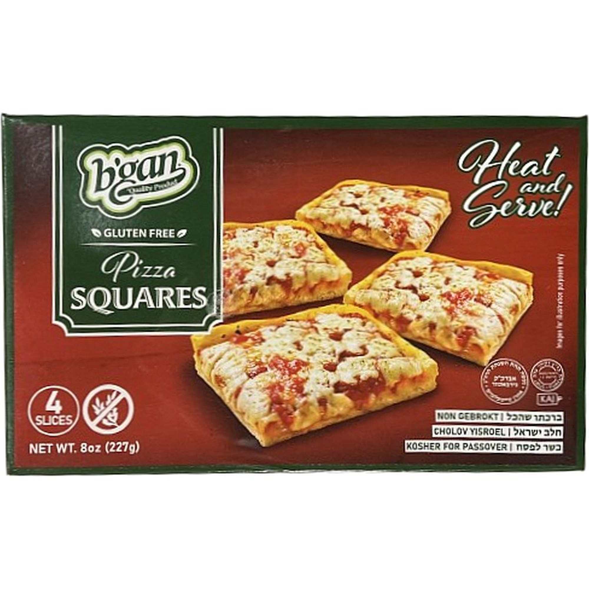 Bgan Square Pizza Gluten Free P, 8 Oz