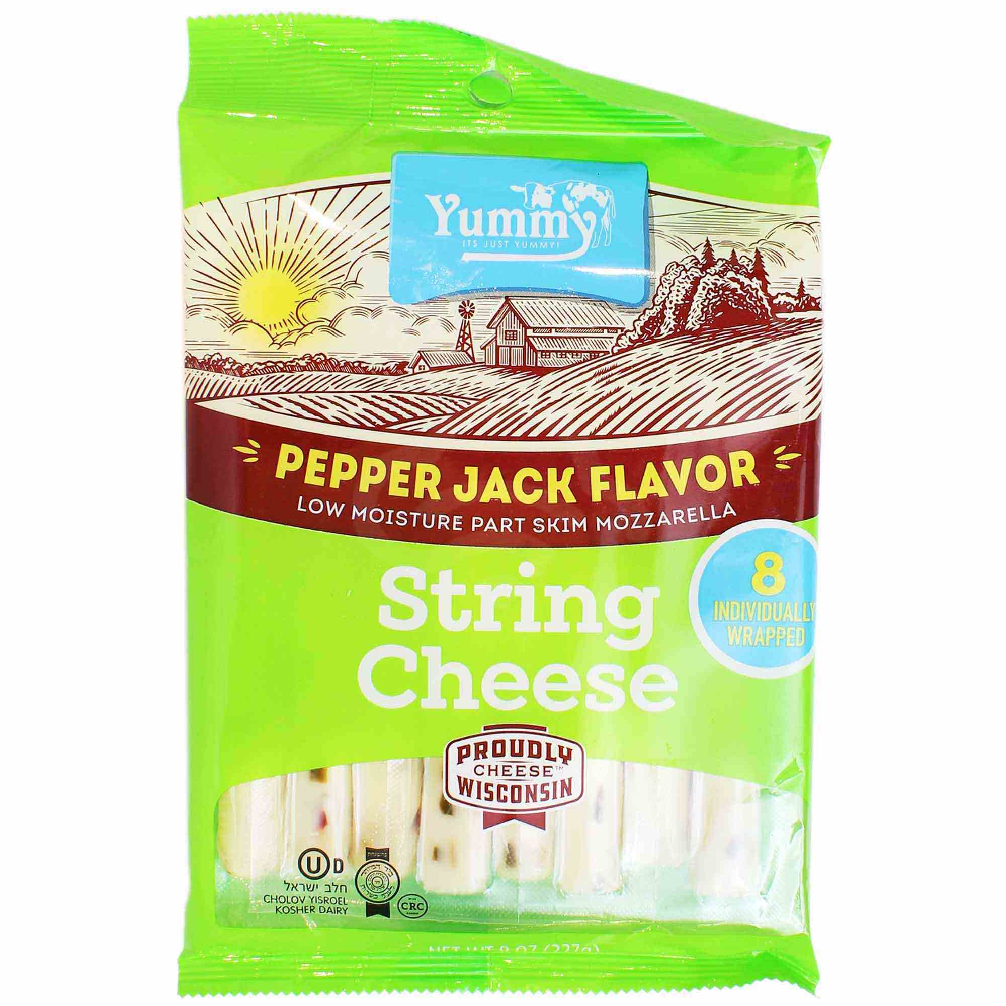 Yummy Pepper Jack String Cheese, 6 Oz